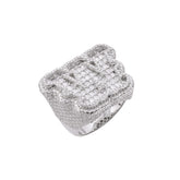 Letter W Size 10 Moissanite Ring